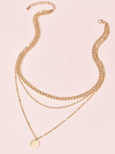 Cargar imagen en el visor de la galería, Collar a capas con dije de disco ✅