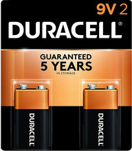Cargar imagen en el visor de la galería, Duracell – Pilas alcalinas CopperTop de 9V NDP22