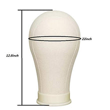 Cargar imagen en el visor de la galería, Cabeza de bloque de tela de poliéster soporte para exhibición de peluca #21