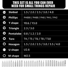 Cargar imagen en el visor de la galería, Juego de destornilladores pequeños 32 en 1 NDP117