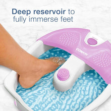 Cargar imagen en el visor de la galería, Conair Foot Pedicure Spa con Masaje de Vibración Calmante, Lavanda/Blanco