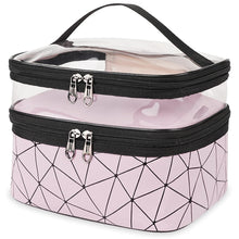 Cargar imagen en el visor de la galería, Bolsa de maquillaje de doble capa NDP69