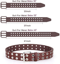 Cargar imagen en el visor de la galería, Cinturón punk con ojales para mujer NDP-84