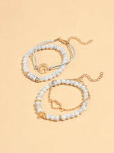 Cargar imagen en el visor de la galería, Pulsera de decoración de corazón y tortuga de 4 piezas ✅