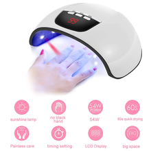 Cargar imagen en el visor de la galería, Juego de lámpara y taladro de uñas, kit de lima de esmalte de uñas eléctrico de 54 W