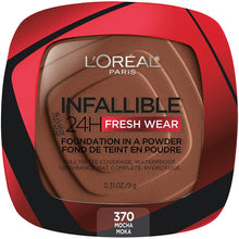 Cargar imagen en el visor de la galería, L'Oreal Paris - Maquillaje base en polvo Infallible Fresh Wear, hasta 24 horas de uso