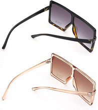 Cargar imagen en el visor de la galería, Lentes de sol cuadrados ultra grandes para hombre y mujer, anteojos modernos NDP-99
