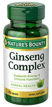 Cargar imagen en el visor de la galería, Ginseng Apoya la vitalidad y la función inmunológica, 75 cápsulas
