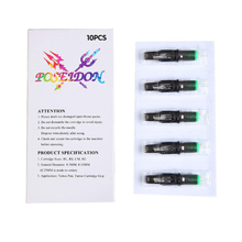 Cargar imagen en el visor de la galería, Cartucho de aguja de tatuaje desechable esterilizado curvado 10 piezas