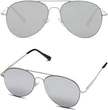Cargar imagen en el visor de la galería, Gafas de sol de aviador clásicas para mujeres y hombres con montura metálica NDP-97