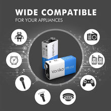 Cargar imagen en el visor de la galería, Batería alcalina de 9V, Ultra larga duración