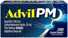 Cargar imagen en el visor de la galería, Advil Alivio del dolor de PM y ayuda nocturna para dormir