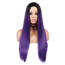 Cargar imagen en el visor de la galería, Pelucas para mujeres con raíces oscuras #30