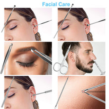 Cargar imagen en el visor de la galería, Kit de manicura pedicura kit de uñas 19 en 1 de acero inoxidable