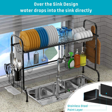 Cargar imagen en el visor de la galería, Escurridor de platos de acero inoxidable NDP134