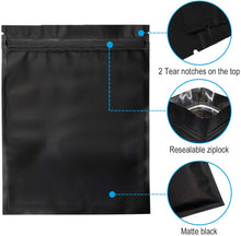 Cargar imagen en el visor de la galería, Bolsas negras con cierre hermetico
