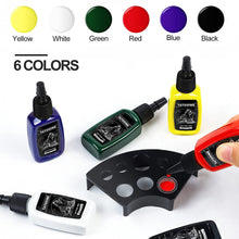 Cargar imagen en el visor de la galería, Juego de tinta de tatuaje 6 colores completos kit de pigmento, 0.7 fl oz NDP-64
