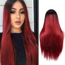 Cargar imagen en el visor de la galería, Pelucas para mujeres con raíces oscuras #30