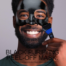 Cargar imagen en el visor de la galería, Mascarilla de carbón para hombres, mascarilla purificante peel-off