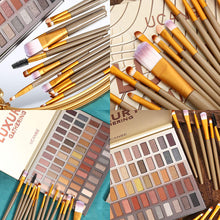 Cargar imagen en el visor de la galería, Paleta de sombra de ojos UCANBE Pro 60 sombras + 15 brochas de maquillaje NDP86