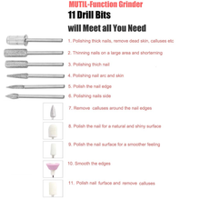 Cargar imagen en el visor de la galería, Juego profesional de taladro de uñas eléctrico para uñas acrílicas