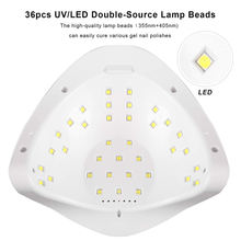 Cargar imagen en el visor de la galería, Lámpara de uñas UV LED, 80 W con 4 ajustes