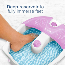 Cargar imagen en el visor de la galería, Conair Foot Pedicure Spa con Masaje de Vibración Calmante, Lavanda/Blanco