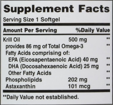 Cargar imagen en el visor de la galería, Aceite de krill-500 mg, 30 cápsulas