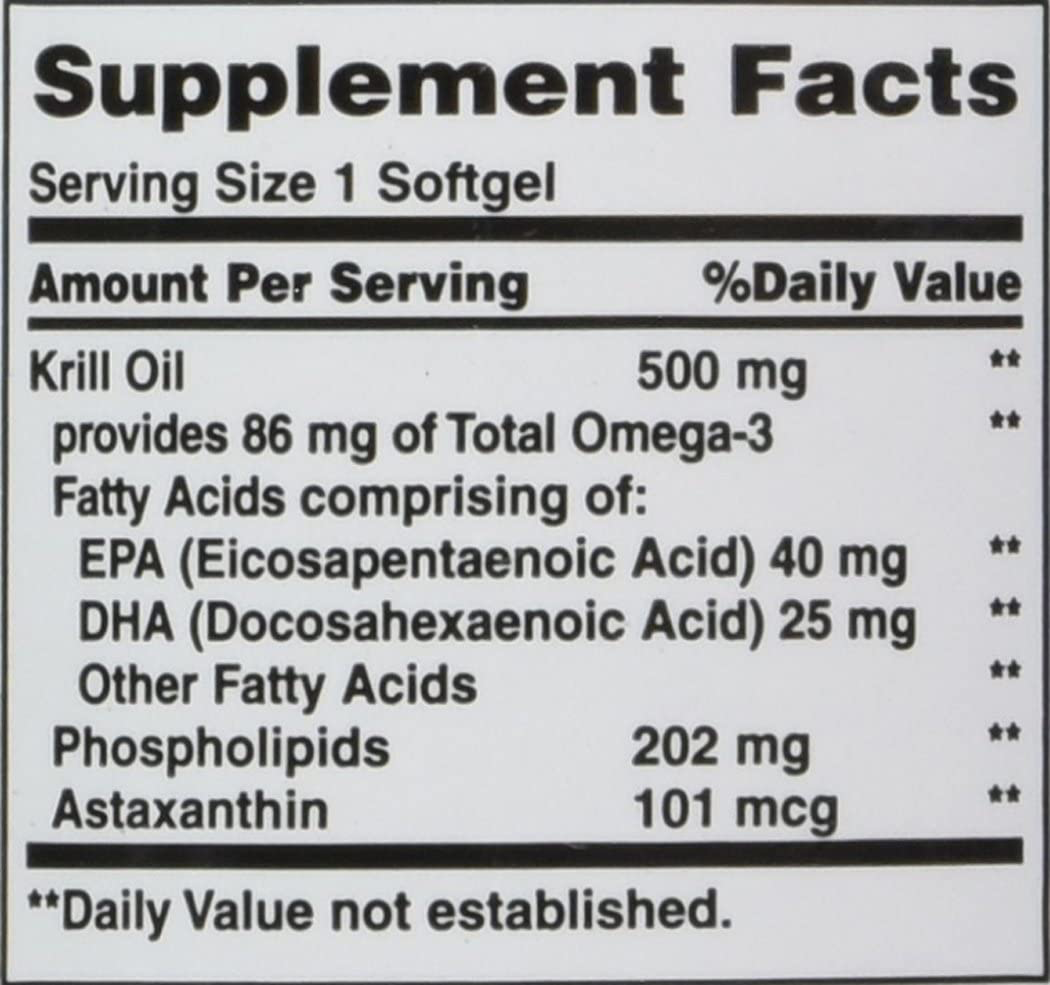 Aceite de Krill 500mg 30 Cápsulas