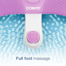 Cargar imagen en el visor de la galería, Conair Foot Pedicure Spa con Masaje de Vibración Calmante, Lavanda/Blanco