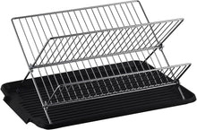Cargar imagen en el visor de la galería, Escurridor para platos con bandeja de drenaje con 2 niveles NDP11