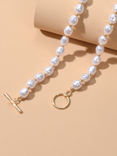 Cargar imagen en el visor de la galería, Collar de perlas de imitación con cuentas ✅