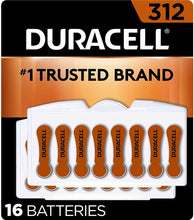 Cargar imagen en el visor de la galería, Duracell Baterías de audífonos de larga duración tamaño 312 NDP33