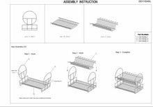 Cargar imagen en el visor de la galería, Rack para platos de lujo, acero chapado en cromo plato de 2 pisos NDP138