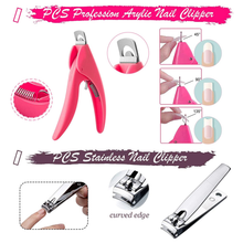 Cargar imagen en el visor de la galería, Juego de 500 puntas de uñas de acrílico para uñas