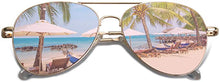 Cargar imagen en el visor de la galería, Gafas de sol de aviador clásicas para mujeres y hombres con montura metálica NDP-97