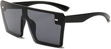 Cargar imagen en el visor de la galería, Gafas de sol de gran tamaño con parte superior plana para mujer y hombre NDP-96
