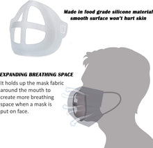 Cargar imagen en el visor de la galería, Soporte 3D para máscara de silicona para máscara interior (paquete de 5)