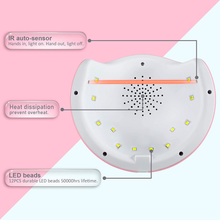 Cargar imagen en el visor de la galería, Lámpara de uñas UV LED 24 W 3 ajustes de temporizador