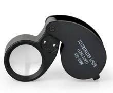 Cargar imagen en el visor de la galería, Lupa de aumento 40X con luz LED