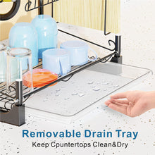 Cargar imagen en el visor de la galería, Estante para secar platos, escurridor de platos de 2 niveles NDP137