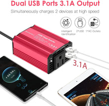 Cargar imagen en el visor de la galería, Inversor de corriente DC 12 V a 110 V AC NDP-18