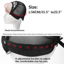 Cargar imagen en el visor de la galería, Jerbro 6 tapas de peluca de encaje con correas ajustables para hacer pelucas #24