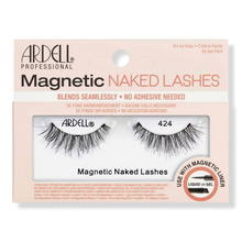 Cargar imagen en el visor de la galería, Pestañas postizas desnudas magnéticas Ardell #424 Negro RD$425 c/u (4 unidades)