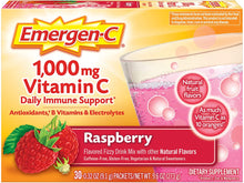 Cargar imagen en el visor de la galería, Mezcla para suplemento dietético bebible Emergen-C, 30 paquetes- Raspberry