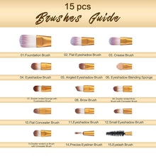 Cargar imagen en el visor de la galería, Paleta de sombra de ojos UCANBE Pro 60 sombras + 15 brochas de maquillaje NDP86