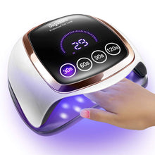 Cargar imagen en el visor de la galería, 168W UV LED lámpara de uñas, más rápido secador de uñas para esmalte de gel con 4 ajustes de temporizador NDP-22