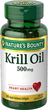Cargar imagen en el visor de la galería, Aceite de krill-500 mg, 30 cápsulas