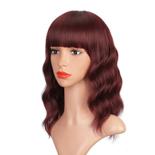 Cargar imagen en el visor de la galería, Pelucas cortas onduladas con flequillo para mujer de 12 pulgadas NDP-7