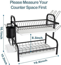 Cargar imagen en el visor de la galería, Organizador de cocina de 2 niveles de acero inoxidable NDP136